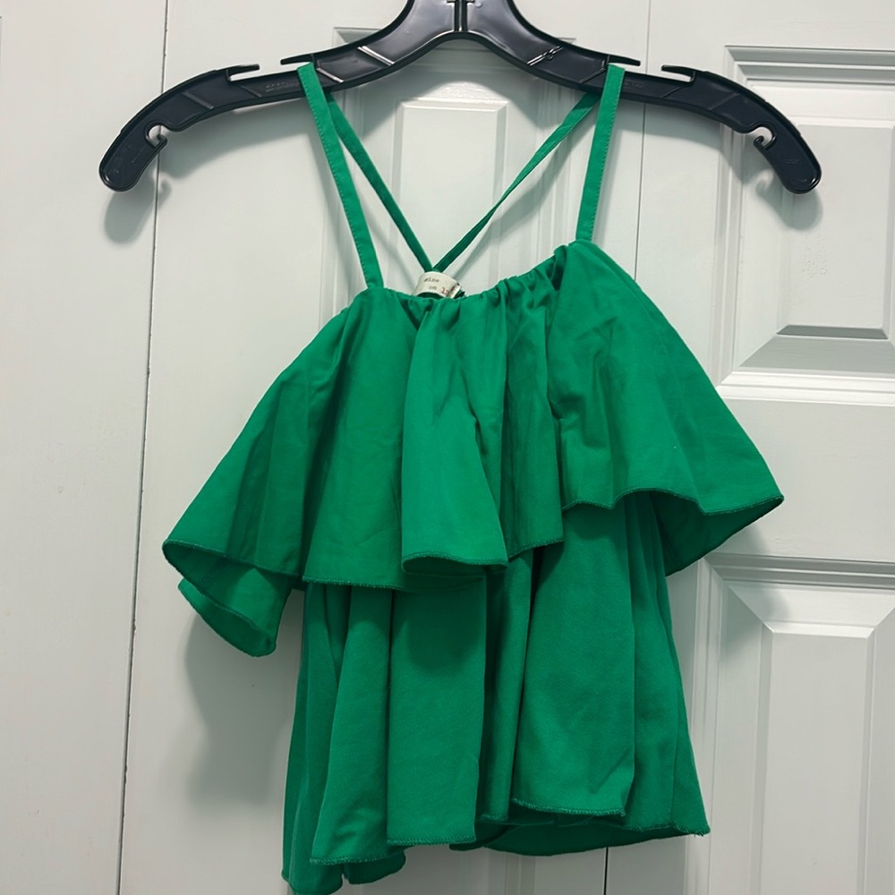Zara kids green top.